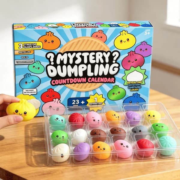 24-delt Fidget Squishy Kalender Blind Boks Squishies Boller Legetøj Dumplings Squishies Legetøj til Børn (DUMPLING)