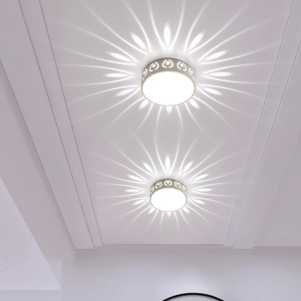 Kreativt gångljus Enkelt modernt korridorljus Inbäddad spotlight downlight LED verandaljus Entréljus Hallljus vitt ljus 3W