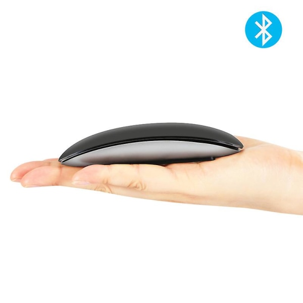 Uppladdningsbar Bluetooth -mus Ultratunn bärbar mus för Mac-dator (svart)