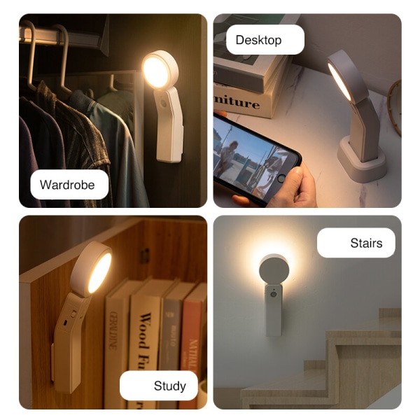 Människokroppen infraröd induktionslampa skåp lampa intelligent människokropp korridor lampa touch bordslampa sänglampa
