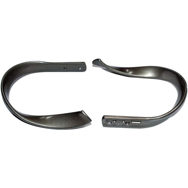Gardinholdere for vindu, Dekorative gardinholdere, Sett med 2, Aluminiumlegering (Grå)
