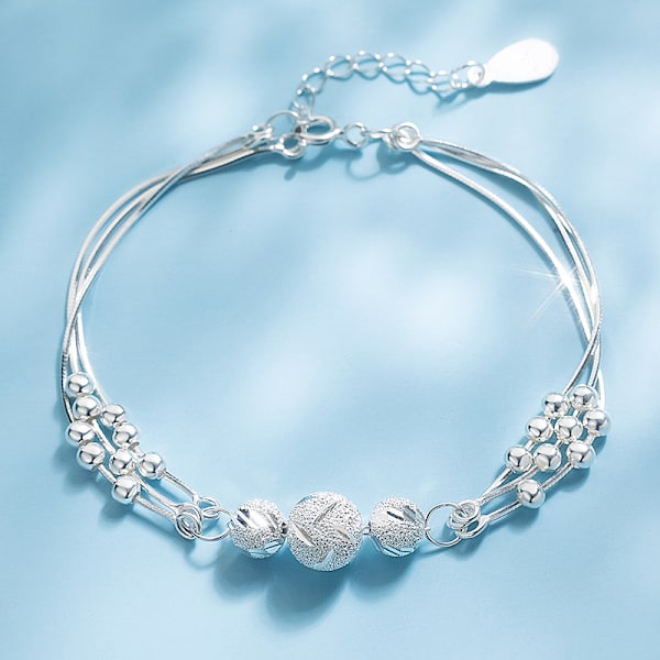 2 stk. transferperle armbånd til kvinder efterår og vinter