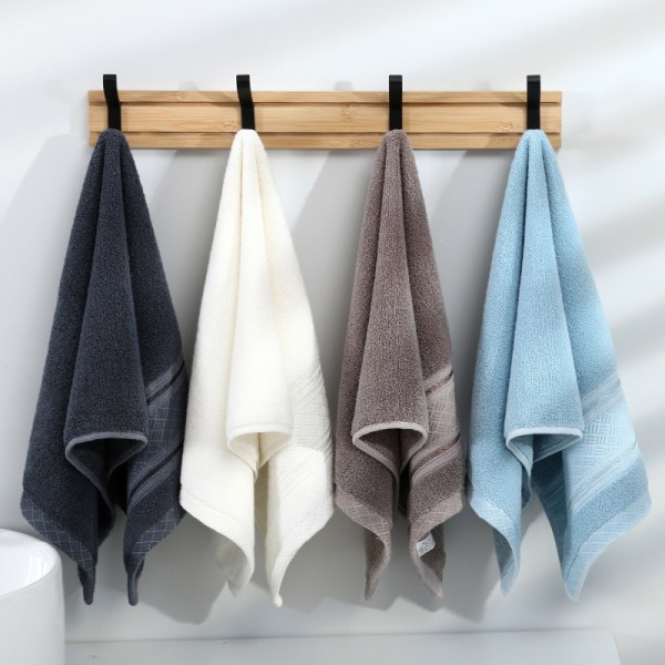 Superabsorberande handdukar i mjuk bomull (paket med 4, 33*74 cm) för bad, hand, ansikte, gym och spa