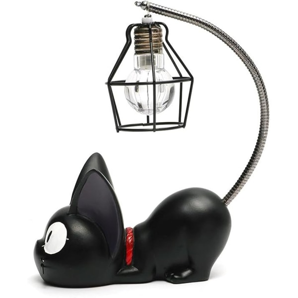 Creative Resin Kiki Katt Djur Nattlampa, Ornament Dekoration Present Liten Katt Barnkammare Lampa Andas LED Nattlampa