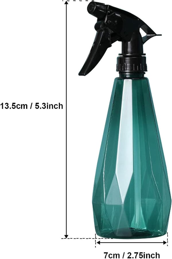 3-pack Sprayflaskor Tom Sprayflaska 500ml Plast Trigger Pump Påfyllningsbar Tom Flaska Med Justerbart Munstycke Klar Flaska För Resor Skönhet Cle