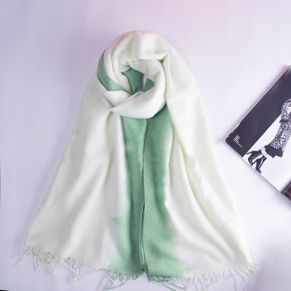 Gradient Omslag Efterår og Vinter Sjal Imitation Cashmere Sca