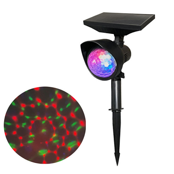 Led Solar Power Lights Led Projection Lights Färgglada Roterande S