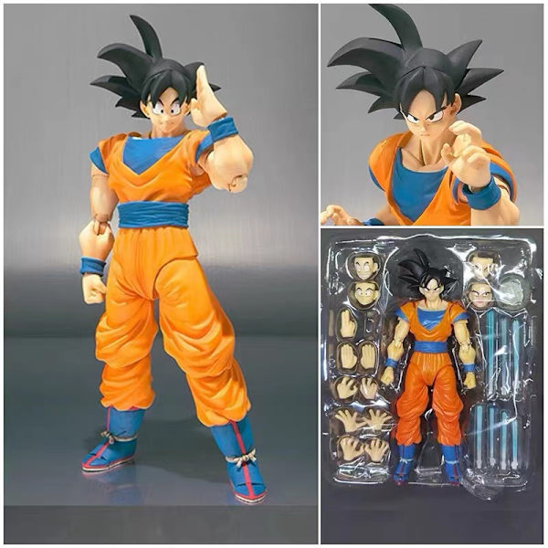 Dragon Ball Z S.H.Figuarts Son Goku Legendary Goku Anime Super Saiyan Awaken Battle Damage