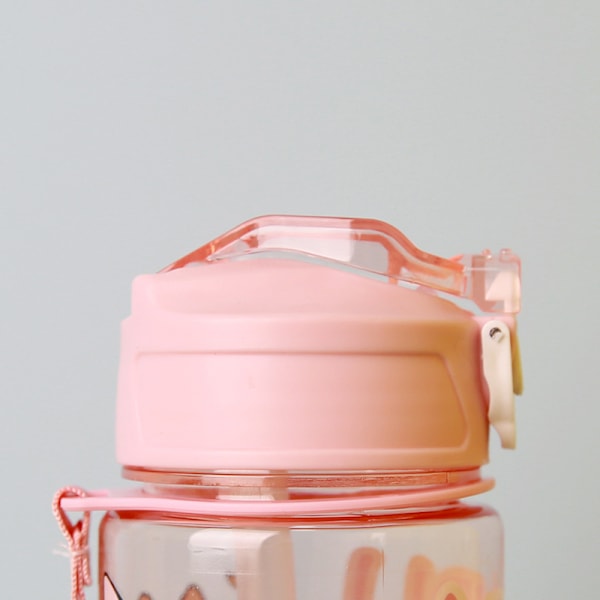 Labubu 750 ml vandflaske Kawaii The Monsters Kids Straw Cup Bærbar stor kapacitet udendørs sport Labubus vandflaske gaver blue