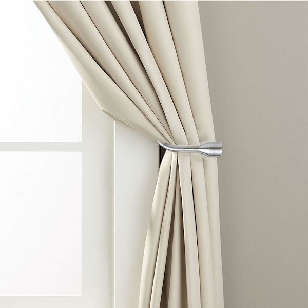 Curtain Tieback U Design Krok Metall Gardin Tiebacks Gardin Tieback Holdbacks Gardin Tiebacks 2 delar (silver)