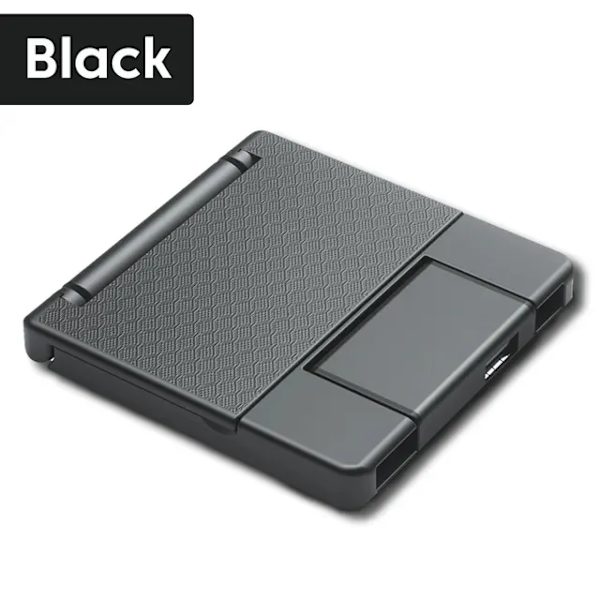 7-i-1 Multifunktionell Kortläsare Förvaringslådar USB2.0 Typ-C Adapter Kortförvaringslåda black