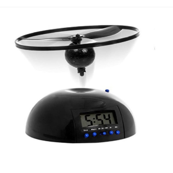 Flygande väckarklocka LED-display Digital väckarklocka Snooze väckarklocka Flygande helikopter Propeller Design Klocka Kreativ gåva
