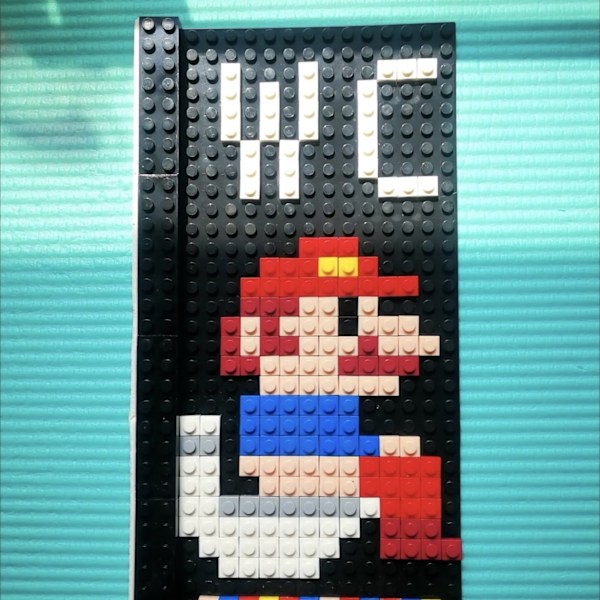 Super Mario Creative Byggsten Dörrnummer Toalett Skylt Byggblock Klossar Hem Tillbehör DIY Montering