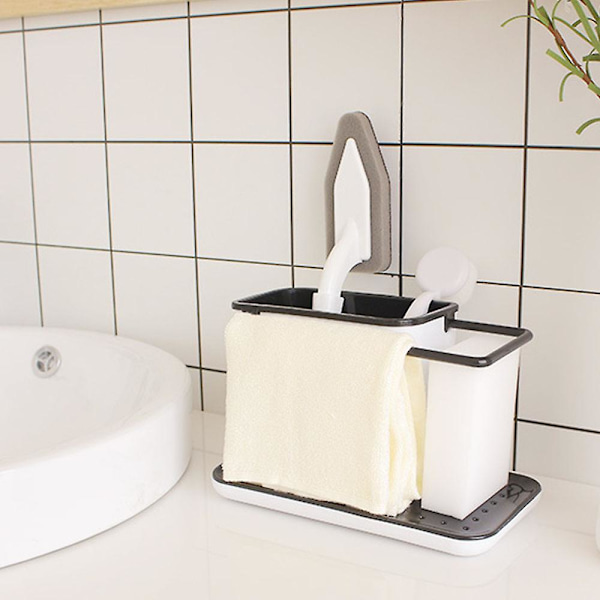 Køkkenvask Caddy Organizer, Svamp Holder Til Vask
