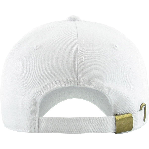 Klassisk bomullsmössa med låg profil för män Kvinnor Cap Dad Hat Justerbar okonstruerad vanlig cap(vit)
