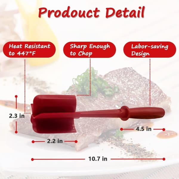 2-Pack Köttskärare för kök, värmebeständig kött Sl