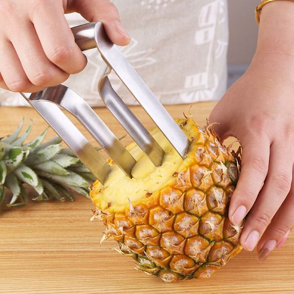Kök Ananas Corer Rostfritt stål Fruktskärare Supersnabb skalare Verktyg för skivning |