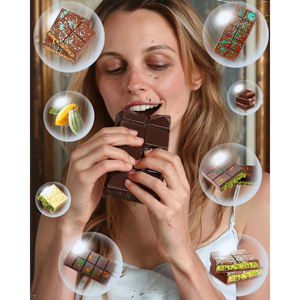 chokladform  chokladform djup, 3 stycken  chokladtavla extra djup chokladform för choklad pralin godis, för egen choklad