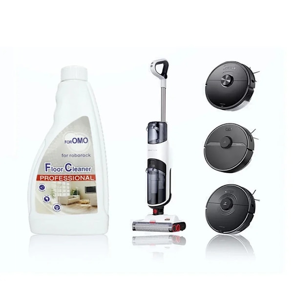 480ml Gulvrengøringsløsning til Roborock S8 Pro Ultra/s7 Maxv Ultra/dyad/s7 Støvsugerdele Robotmopper Antibakteriel