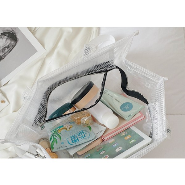 Ny transparent crossbody väska kvinnligt mode tidvatten stor kapacitet axel  Tote väska pink colour