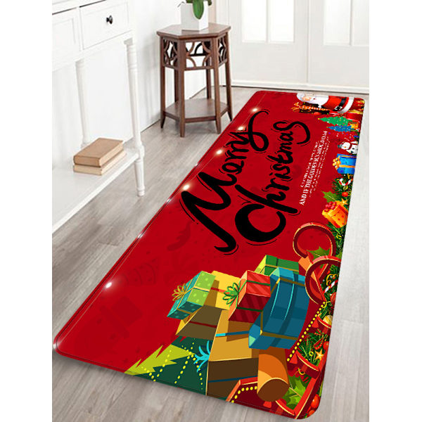 Juldekorationer Mattor God Jul Inomhus Mattor Inredning God Jul Dekorativa juldekorationer Prydnader Festdekor Presenter (B 40x120CM) B