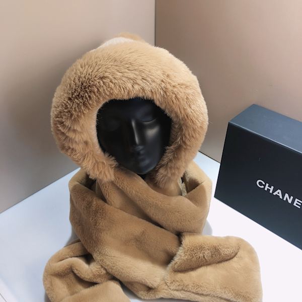 Scarf handskar hatt mjuk vadderad sjal kvinnor vinter utomhus värme Stickad mössa dam vinter varm mössa mössa handskar och halsduk Set KhakiName