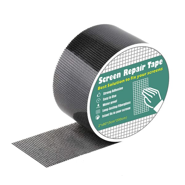 Høyfast selvklebende glassfiberduk nettingtape stoffrull (grå)