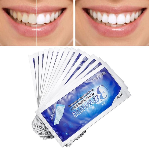 14 Förpackningar Med 28 Klistermärken Professionell 3D Tandblekning Klistermärken Professionell Effekt Blekning Ny