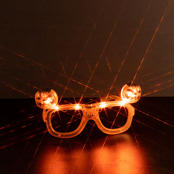 2 stk. Europeiske og amerikanske Halloween LED Blinkende Gresskarbriller G