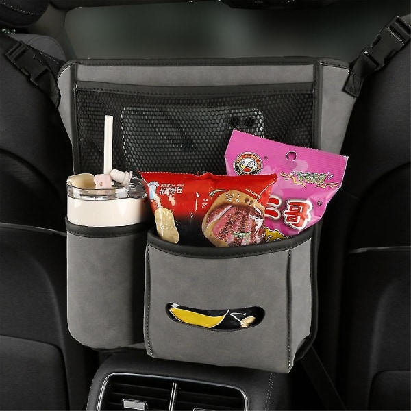 Bil Center Seat Förvaringsväska Multi-pocket Tabletthållare Bilar Interiör Tillbehör Förvaring Förvaring Pälsväska