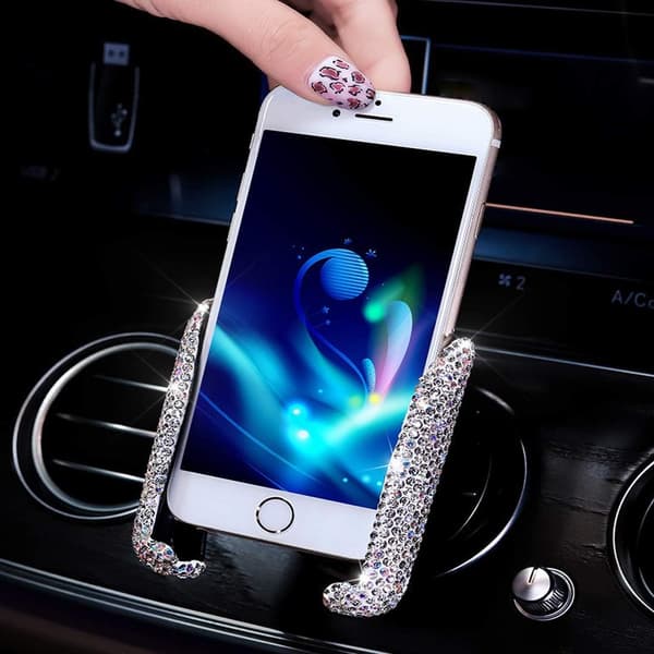 Bling Biltelefonholder Mini Bil Dash Luftventil Universal Auto P