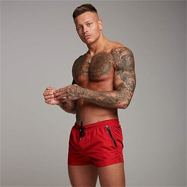 Miesten Uimashortsit, Miesten Uimahousut Boxerit Uimahousut Urheilu Ranta Meri Vapaa-aika Lyhyet Housut (L)