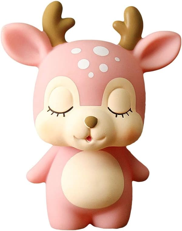 Sparbössa Älg Barn Pengar Sparbössa Sparbössa Låda Skrivbordsdekorationer (Rosa)