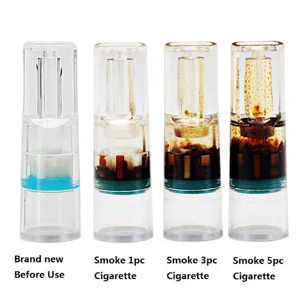 100st Engångs Cigaretthållare Munstycke Övergiven Cigarettfilter Tips Tobak Tjärfiltrering Rengöringshållare Män Gåva