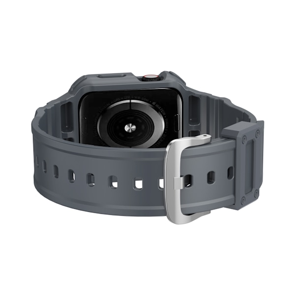Passer til AppleWatch7 Udskiftelig Silikone Apple TPU Integreret Urrem (38mm, to-pak, blå + sort)