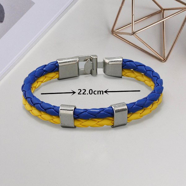 Ukraine Armbånd Blå Gul Armbånd Ukrainsk Flag Farve Armbånd Smykker