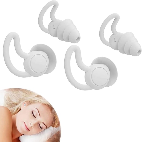 Öronproppar Quies öronproppar Noise öronproppar för att sova 2 par ögla öronproppar Återanvändbara och vattentäta Sleepsoft öronproppar