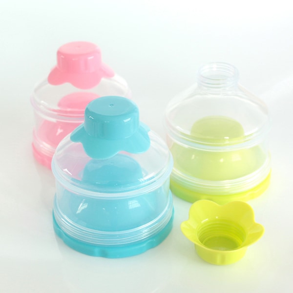Baby , stapelbar mellanmålsförvaringsbehållare utan spill, BPA-fri, 3 lager