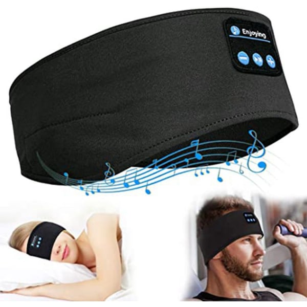 Bluetooth musik sömnglasögon pannband bluetooth sport huvudduk kalla pannband yoga huvudbonader Red
