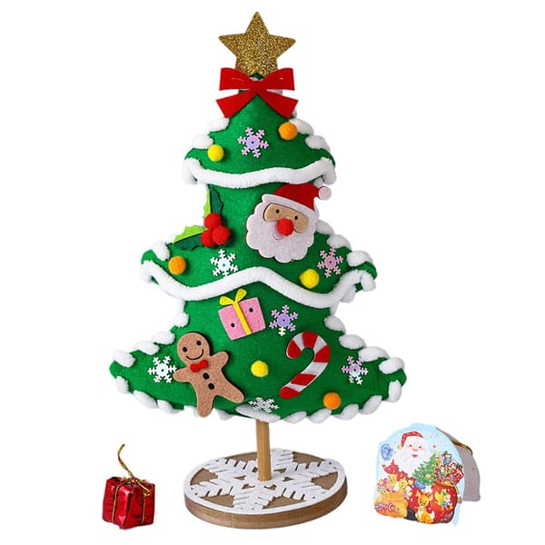 Två julgranar DIY-materialväskor Handgjorda julklappar Pedagogiska julleksaker 30*18*10cm
