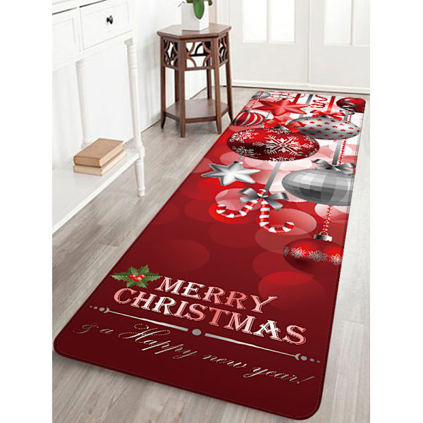 Juldekorationer Mattor God Jul Inomhus Mattor Inredning God Jul Dekorativ juldekoration Prydnader Festdekor Presenter (C 40x120CM) C
