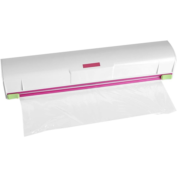 Plastfoliekutter, plastfoliedispenser med kutterfolie