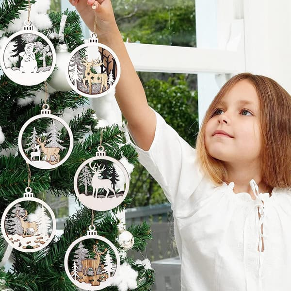 Julgransdekorationer Vinterunderland - 6-pack Jul Wo