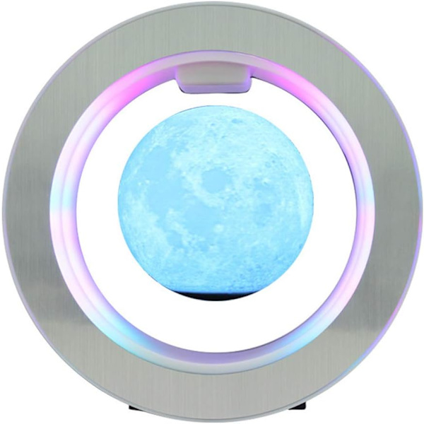 3D Flytande Moon Lamp Illusion Färg skötbord Nig