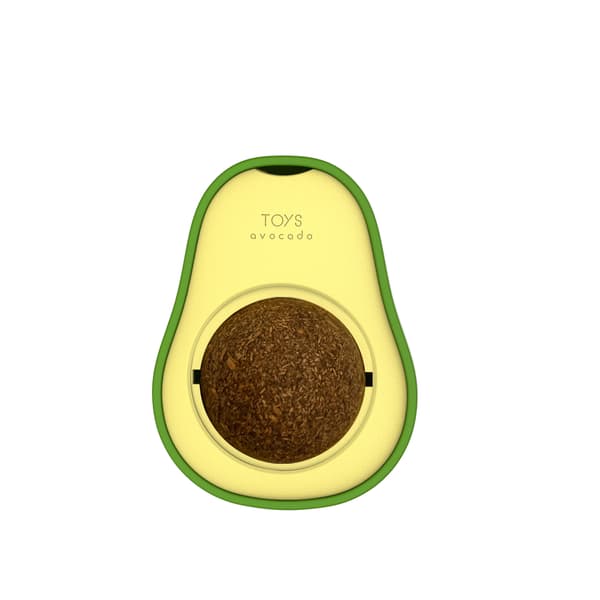 Avocado Katteurtbold Spiseligt Kattetilbehør til Katte Lick Tandrensning Dental Kat (ormekugle)