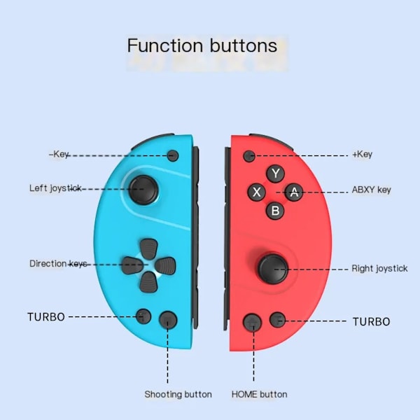 joycon gamepad somatosensorisk för switch nintendo vibration trådlös bluetooth med gyroskop