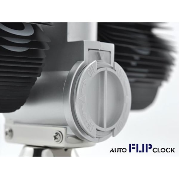 Flip-up digitalt retro ur - Intern gearstyring - Sort