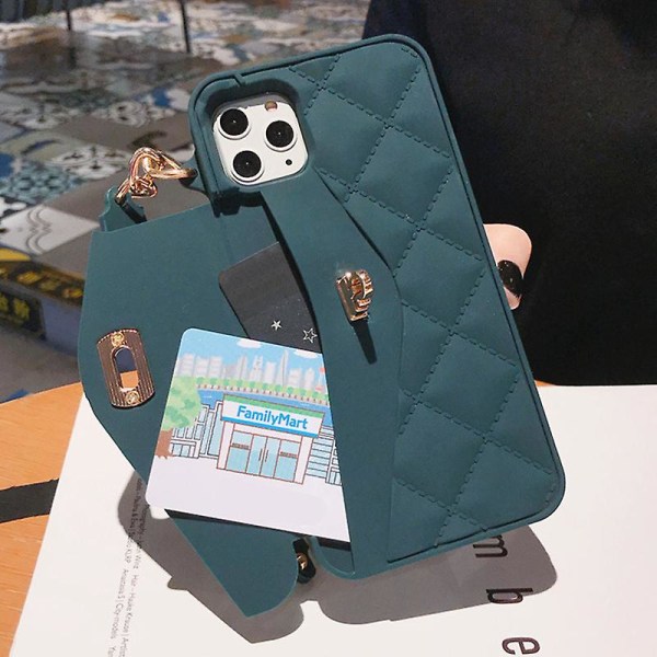 Lompakkokotelo yhteensopiva Iphone-lompakkokotelon kanssa ketjulla luottokortin pidike crossbody 14pro max