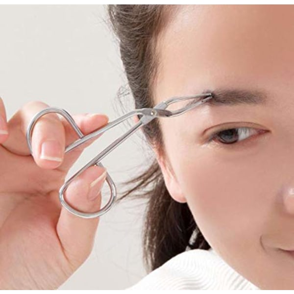 4st professionella ögonbrynspincett i rostfritt stål Rak pincett med saxhandtag Personligt dagligt skönhetsverktyg Näshårklämma