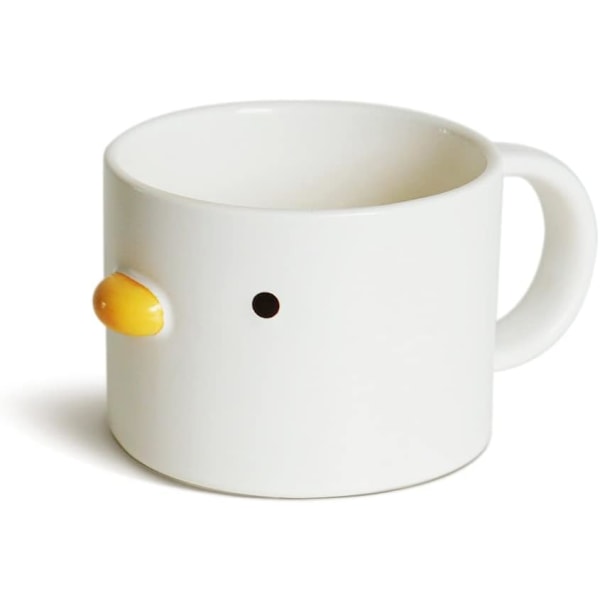 Funny Chick Coffee Cup, Handgjord Glaze Duck Mug, Safety Ceramic Milk Latte-muggar, 7oz söt tekopp. Bästa presenterna